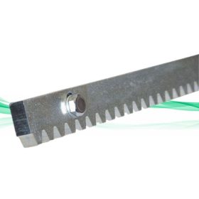   Fém fogasléc alsó füles 1 méteres tolókapu, úszókapu kapunyitó meghajtáshoz