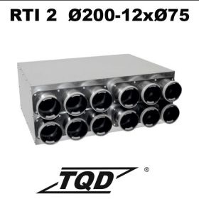 Gyors csatlakozókkal szigetelt 2 soros szellőztető, légtechnika elosztó