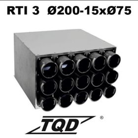 Gyors csatlakozókkal 3 soros szigetelt szellőztető, légtechnika elosztó