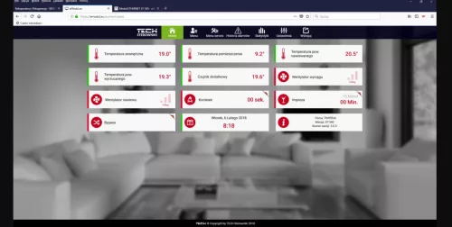 Beépített szellőztető, légtechnika internet modul SE szellőztető készülékhez