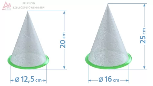 Légszelep szűrő, kúpos Ø125 mm, 1 db