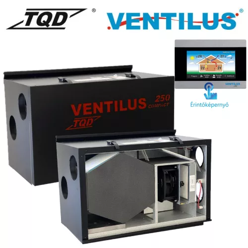 TQD Ventilus Compact 250 HR fali szellőztető gép