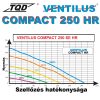 Ventilus Compact 250 HR entalpiás szellőztető, légtechnika gép