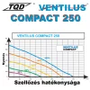 TQD Ventilus Compact 250 fali szellőztető gép