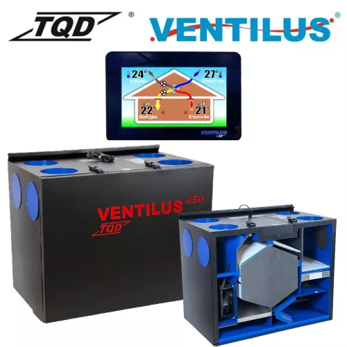 TQD Ventilus 450 SE HR entalpiás szellőztető gép (390)
