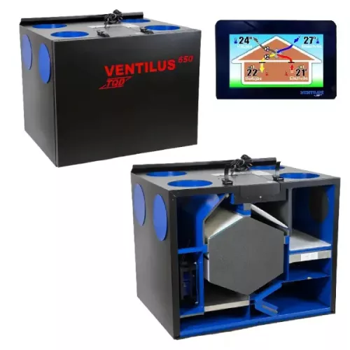 TQD Ventilus 650 SE HR entalpiás szellőztető gép