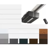 GARÁZSKAPU L bordával + PROMATIC 4 GARÁZSKAPU MOTOR