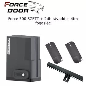   Force 500 tolókapu, úszókapu kapunyitó szett + 2db távirányító + 4fm fogasléc