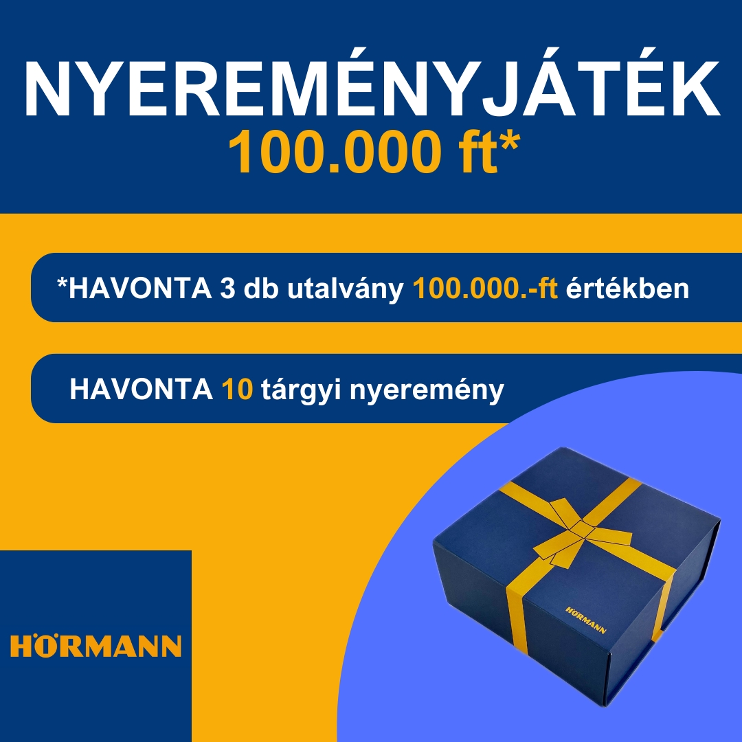 Újra Hörmann őszi nyereményjáték 